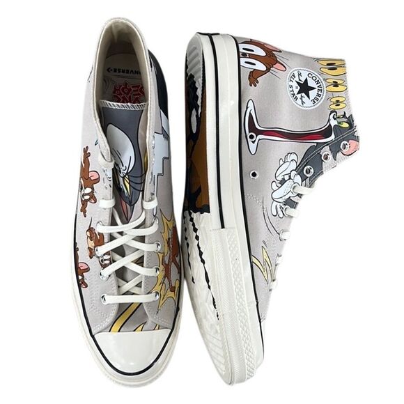 Converse x Tom and Jerry Chuck 70 Limited Edition Hightop Sneakers Shoes Size 16 - Picture 8 of 13